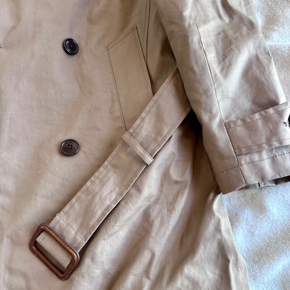 J. Crew Ludlow khaki double-breasted trench coat, size S - Picture 4 of 9